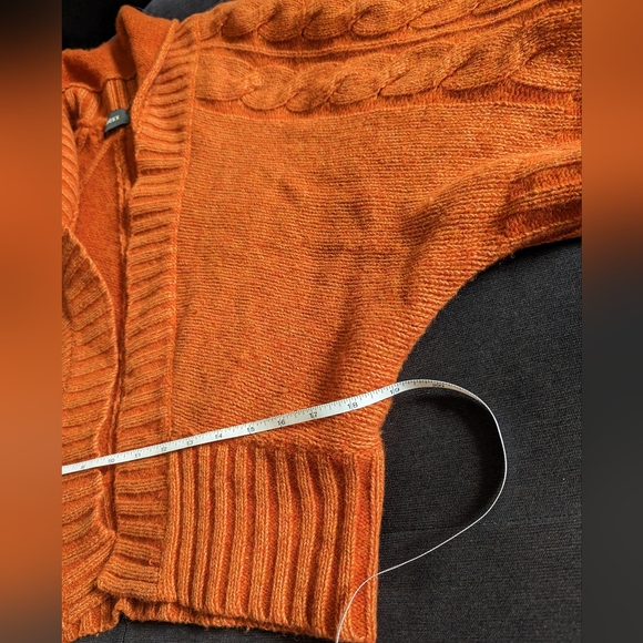 💙 MEXX 💙 Rust / Burnt Orange Short Cardigan - Picture 5 of 6